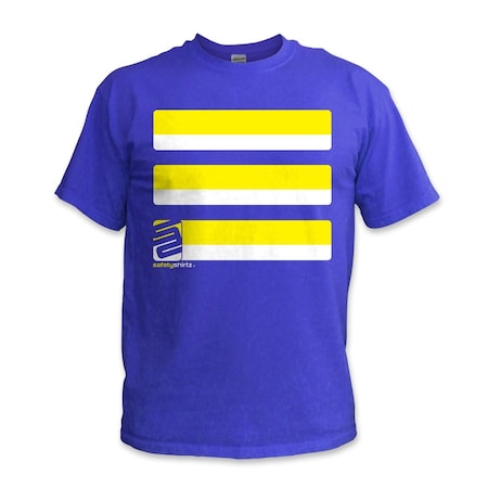 Safetyshirtz Basic High Visibility Tee, Blue, L 01010301L